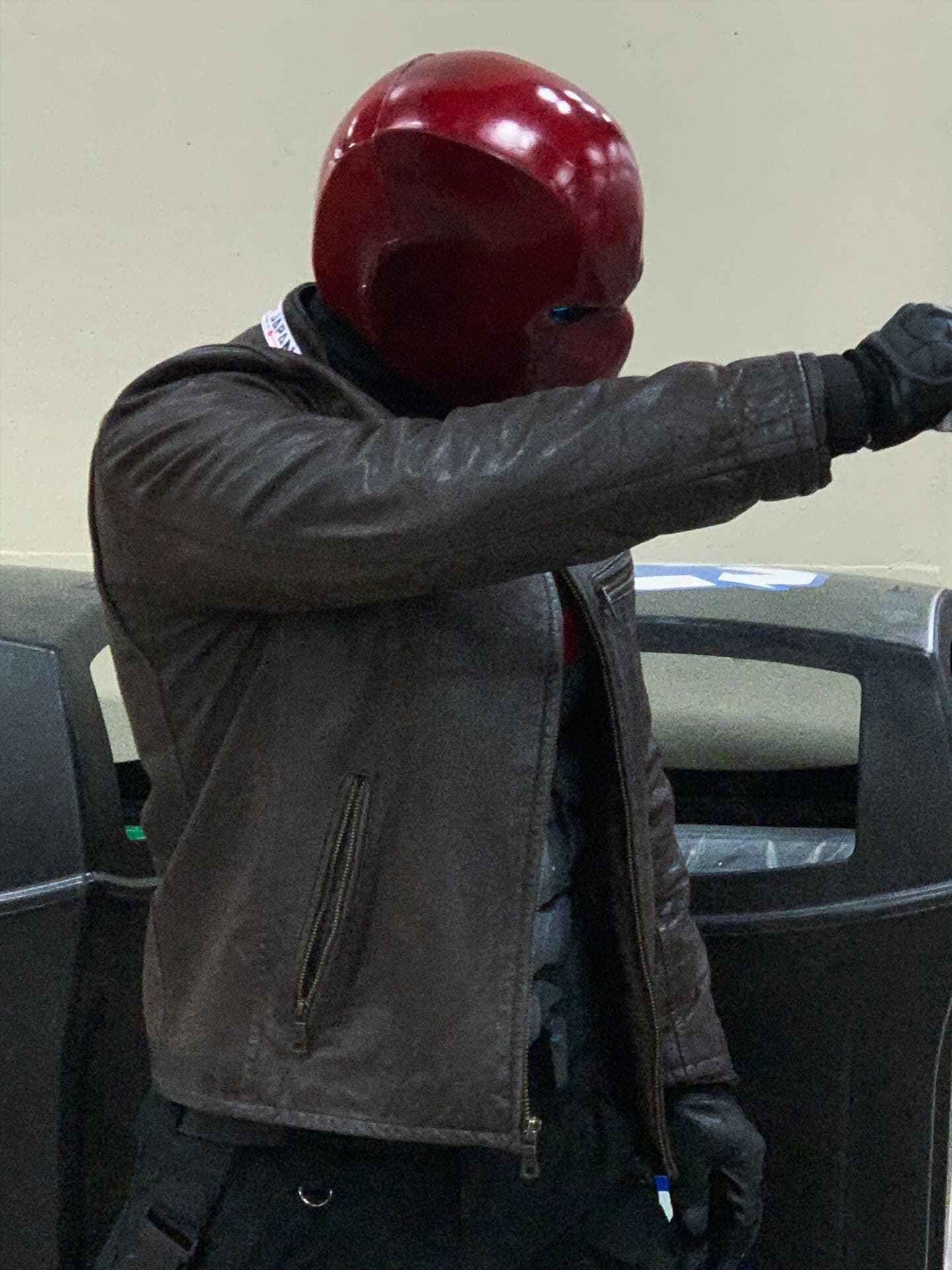 Red Hood Helmet